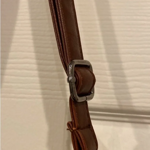 Black and Brown Handbag with Silver Accents - Picture 3 of 14